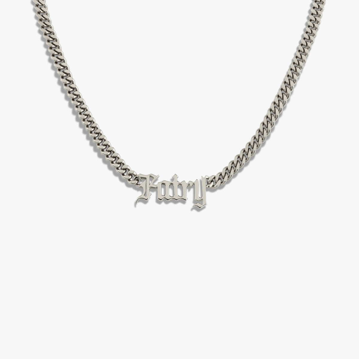 Awe Inspired Necklaces Sterling Silver Fairy Cuban Necklace