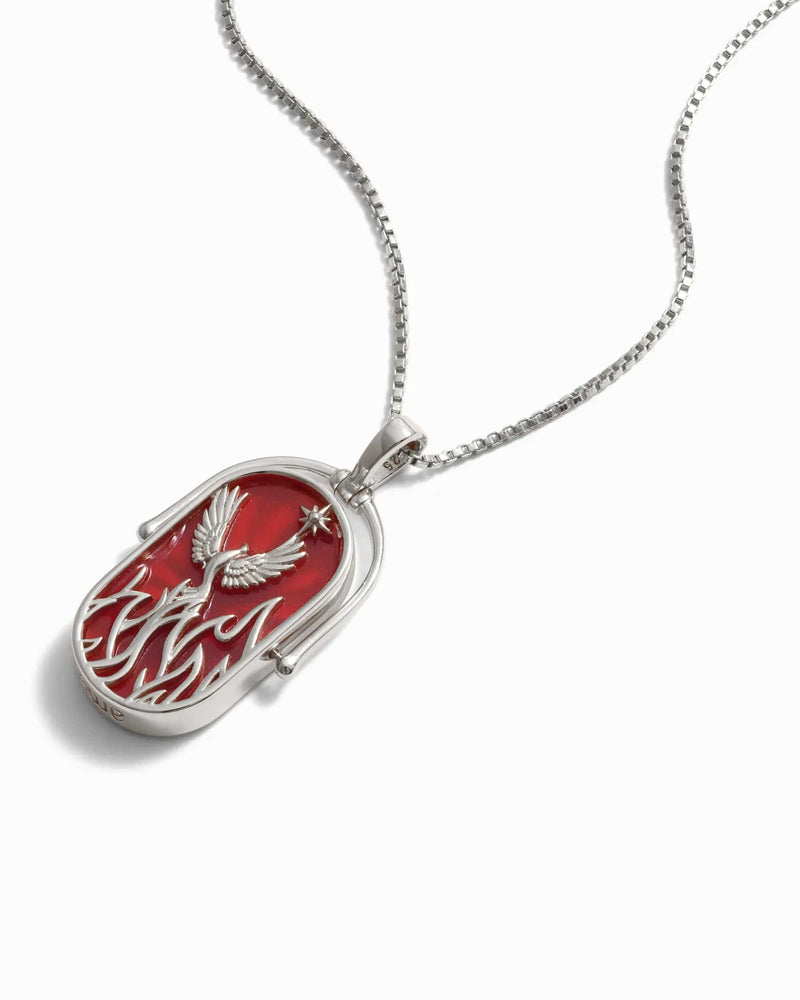 Awe Inspired Necklaces Sterling Silver / Fire / 16"-18" Box Chain Element Necklace