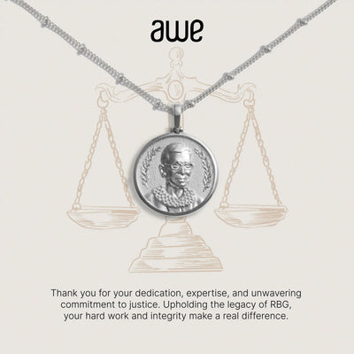 Awe Inspired Necklaces Sterling Silver For The Lawyer Card Gift Set