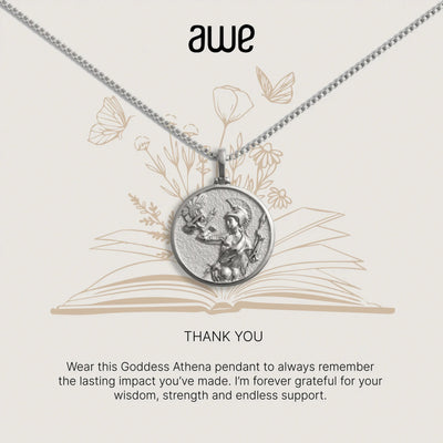 Awe Inspired Necklaces Sterling Silver For The Teacher Card Gift Set