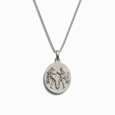 Awe Inspired Necklaces Sterling Silver / Gemini / Standard Zodiac Goddess Necklace