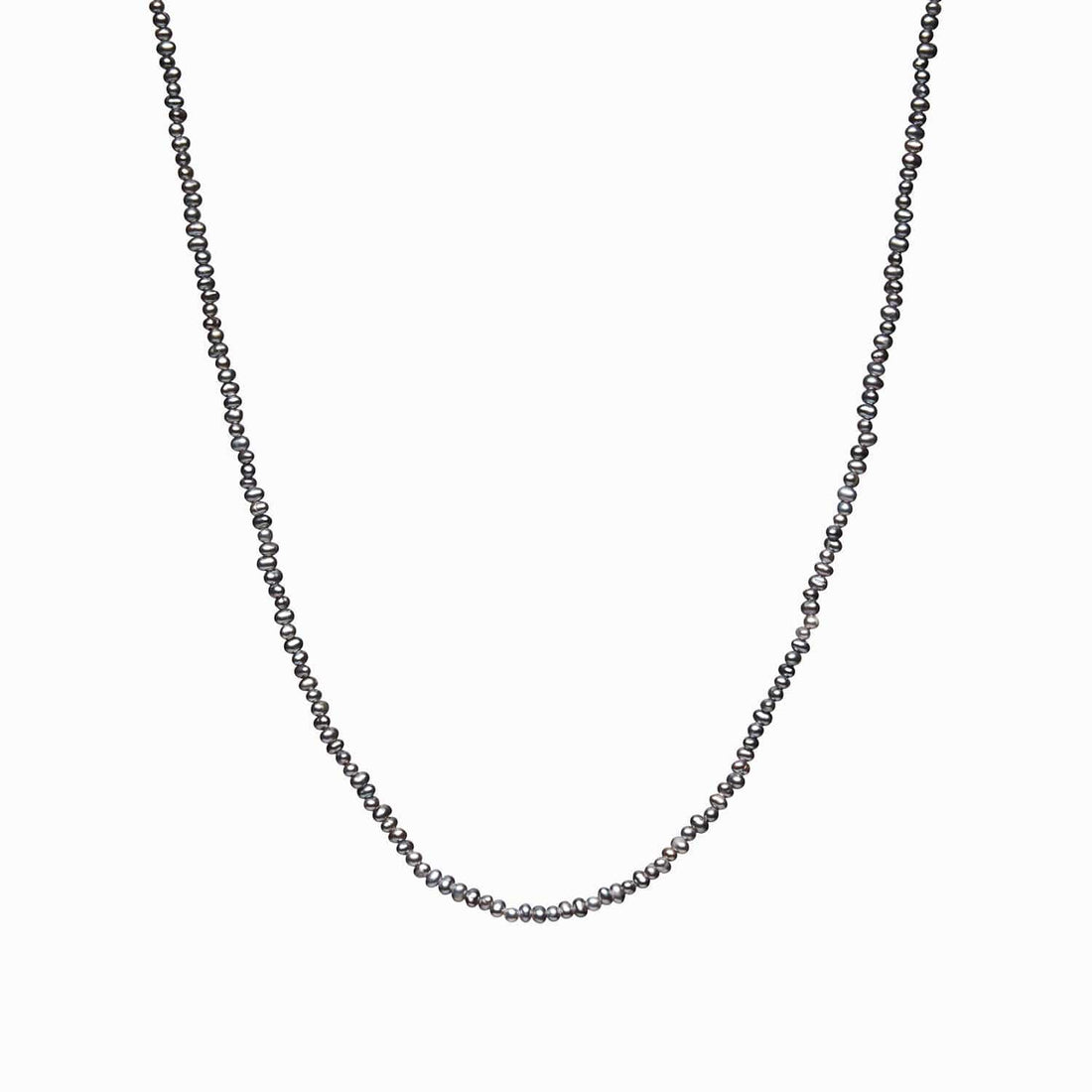 Awe Inspired Necklaces Sterling Silver / Grey Pearl Strand Necklace