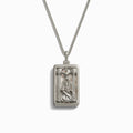 Awe Inspired Necklaces Sterling Silver / High Priestess / 16-18" Cuban Chain Men's Tarot Necklace
