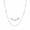 Awe Inspired Necklaces Sterling Silver / I Can & I Will Affirmation Necklace