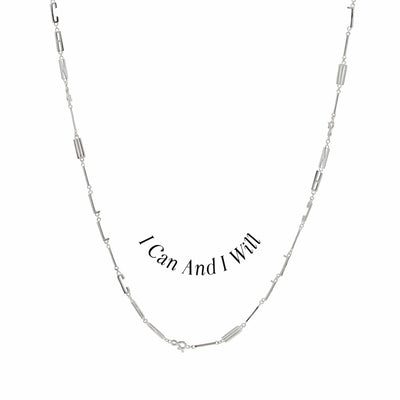 Awe Inspired Necklaces Sterling Silver / I Can & I Will Affirmation Necklace