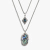 Awe Inspired Necklaces Sterling Silver / Indigo London Topaz / Water Elemental Aura Necklace Set