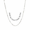 Awe Inspired Necklaces Sterling Silver / Inhale the Future Exhale the Past Affirmation Necklace