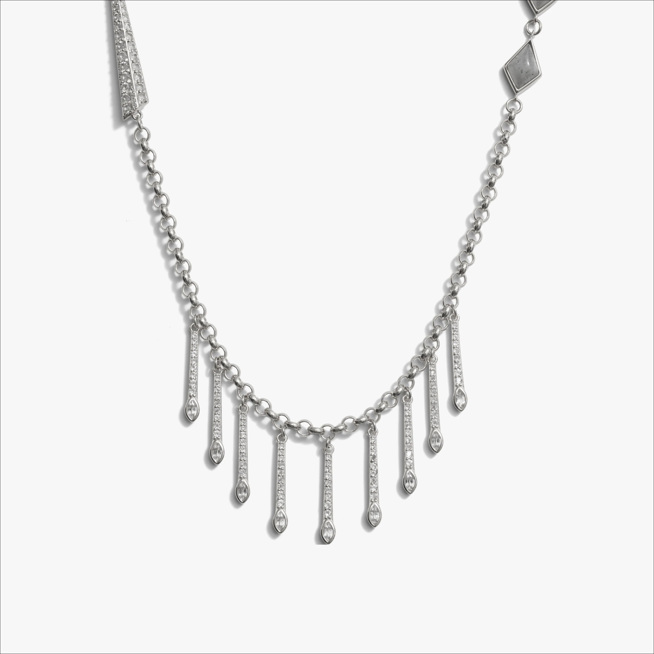 Awe Inspired Necklaces Sterling Silver / Labradorite Long Boho Necklace