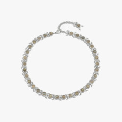 Awe Inspired  Necklaces Triple Moon Tennis Necklace
