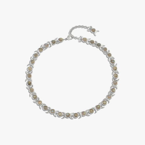 Awe Inspired  Necklaces Triple Moon Tennis Necklace