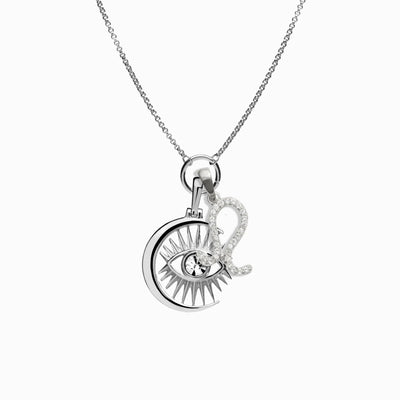 Awe Inspired Necklaces Sterling Silver / Leo Zodiac Delicate Charm Necklace