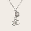 Awe Inspired Necklaces Sterling Silver Lilith Moon Charm Lariat
