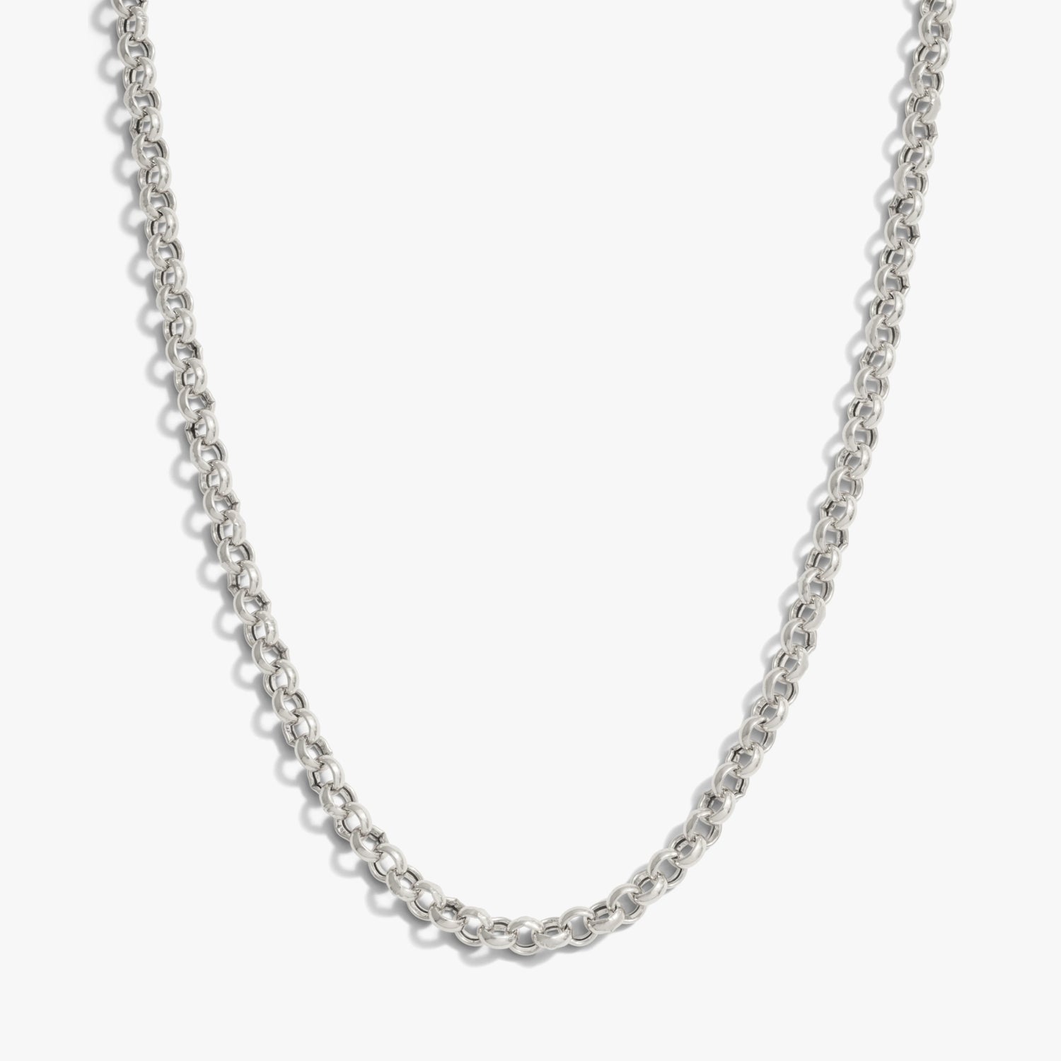 Awe Inspired Necklaces Sterling Silver Long Rolo Chain