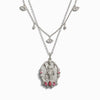 Awe Inspired Necklaces Sterling Silver Lotus Goddess Necklace Set