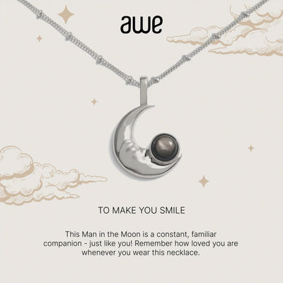 Awe Inspired Necklaces Sterling Silver Make You Smile Card Gift Set