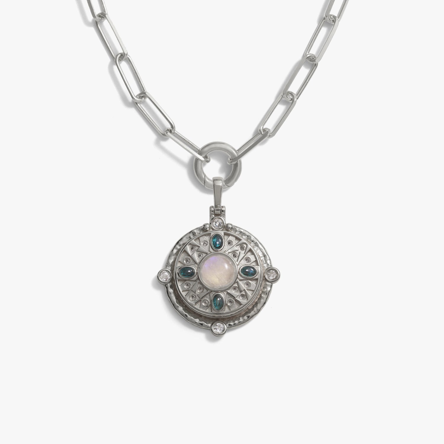 Awe Inspired Necklaces Sterling Silver Manifestation Locket Single Charm Necklace