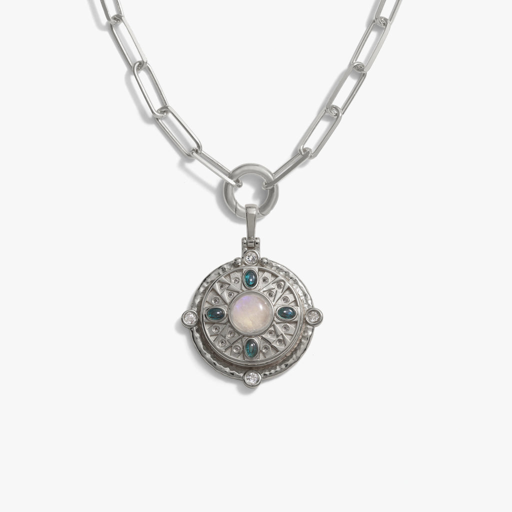 Awe Inspired Necklaces Sterling Silver Manifestation Locket Single Charm Necklace