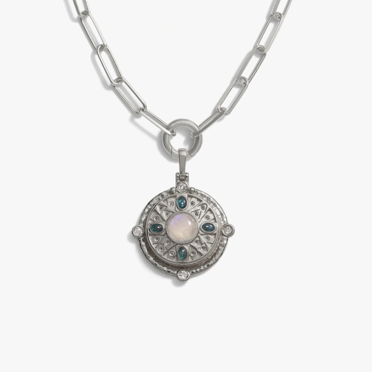 Awe Inspired Necklaces Sterling Silver Manifestation Locket Single Charm Necklace