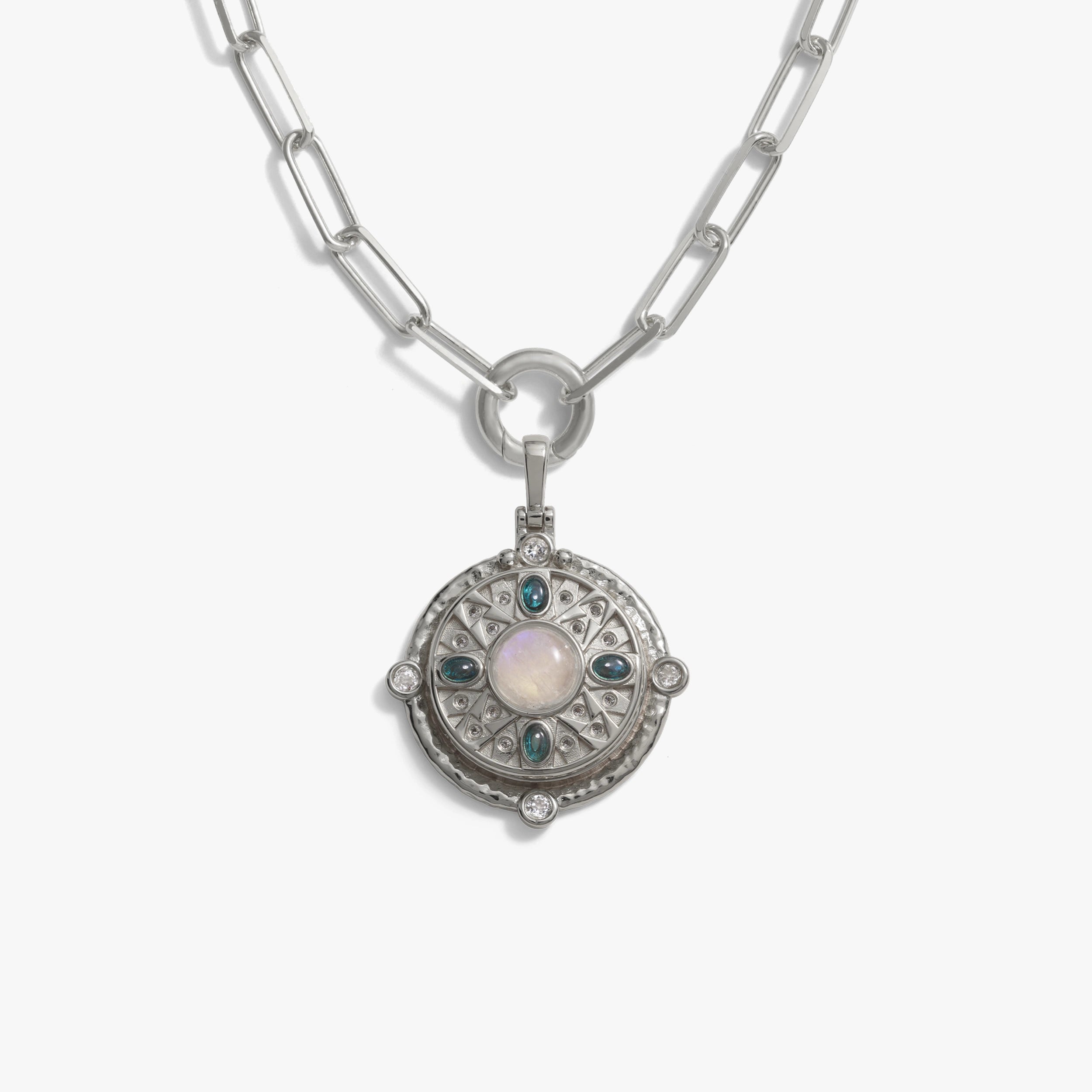 Awe Inspired Necklaces Sterling Silver Manifestation Locket Single Charm Necklace