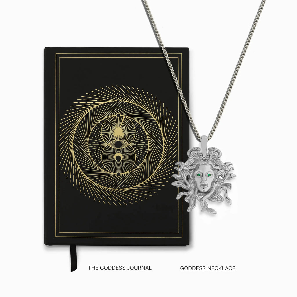 Awe Inspired Necklaces Sterling Silver / Medusa The Goddess Journal + Necklace Set