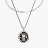 Awe Inspired Necklaces Sterling Silver Memento Mori and Affirmation Necklace Set