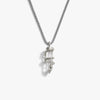 Awe Inspired Necklaces Sterling Silver Men's Guardian's Crystal Necklace