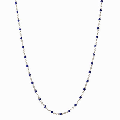 Awe Inspired Necklaces Sterling Silver / Midnight / 14"-18" Colored Enamel Necklace