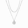 Awe Inspired Necklaces Sterling Silver Mini Athena + Delicate Paperclip Necklace Set