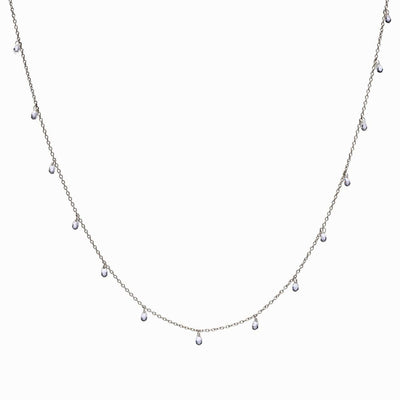 Awe Inspired Necklaces Sterling Silver / Mini Crystal Briolette Necklace