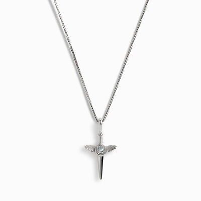 Awe Inspired Necklaces Sterling Silver / Mini Mini Flying Dagger Necklace