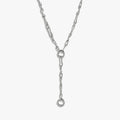 Awe Inspired Necklaces Sterling Silver Molten Charm Collector Lariat