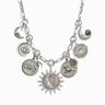 Awe Inspired Necklaces Sterling Silver Moon Phase Statement Charm Necklace