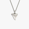 Awe Inspired Necklaces Sterling Silver / Mother of Pearl / 16-18" Cuban Chain Shark Tooth Necklace