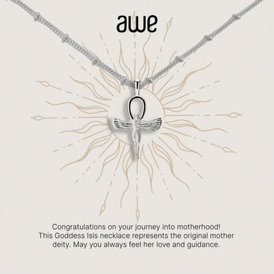 Awe Inspired Necklaces Sterling Silver New Mom Card Gift Set