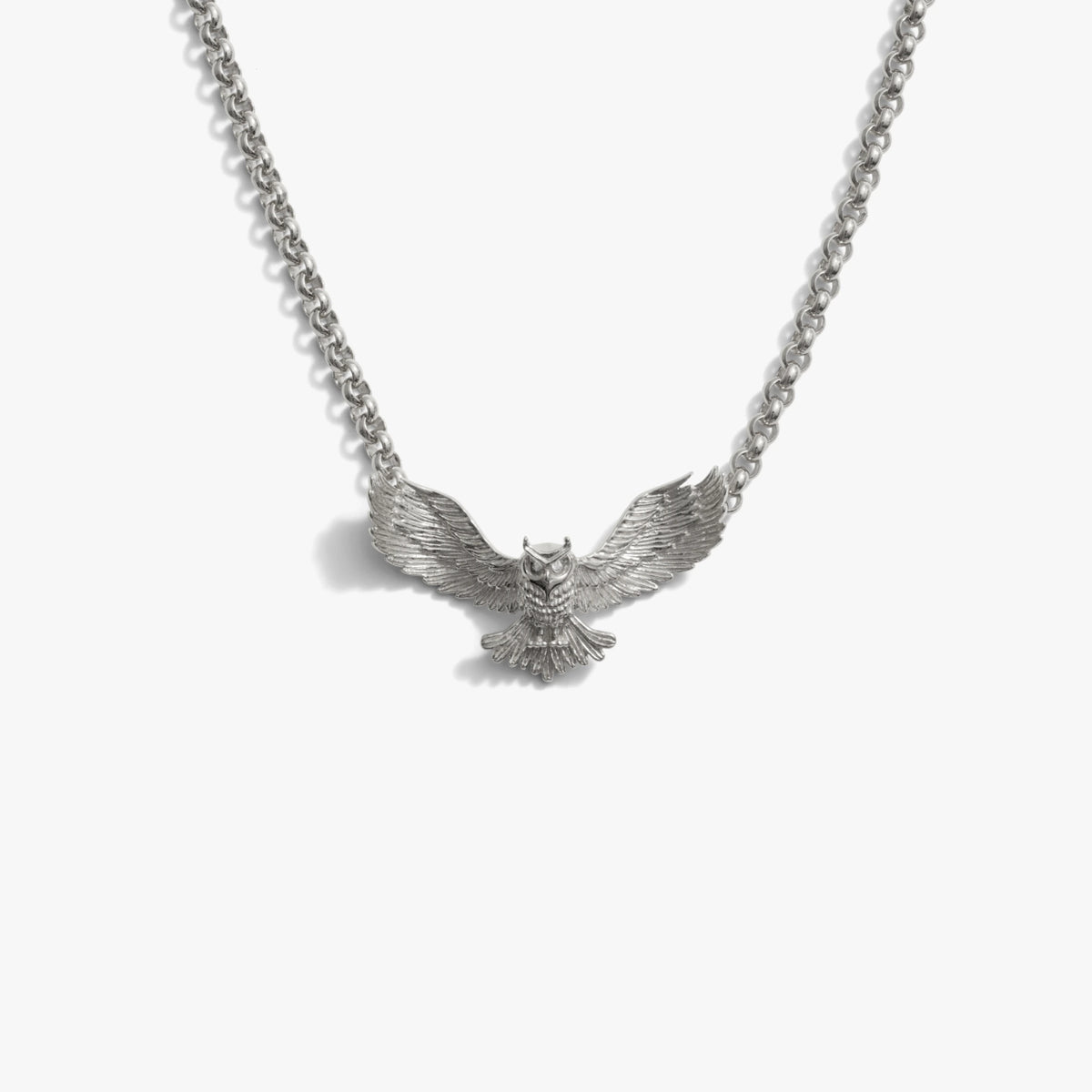 Awe Inspired Necklaces Sterling Silver Owl Necklace
