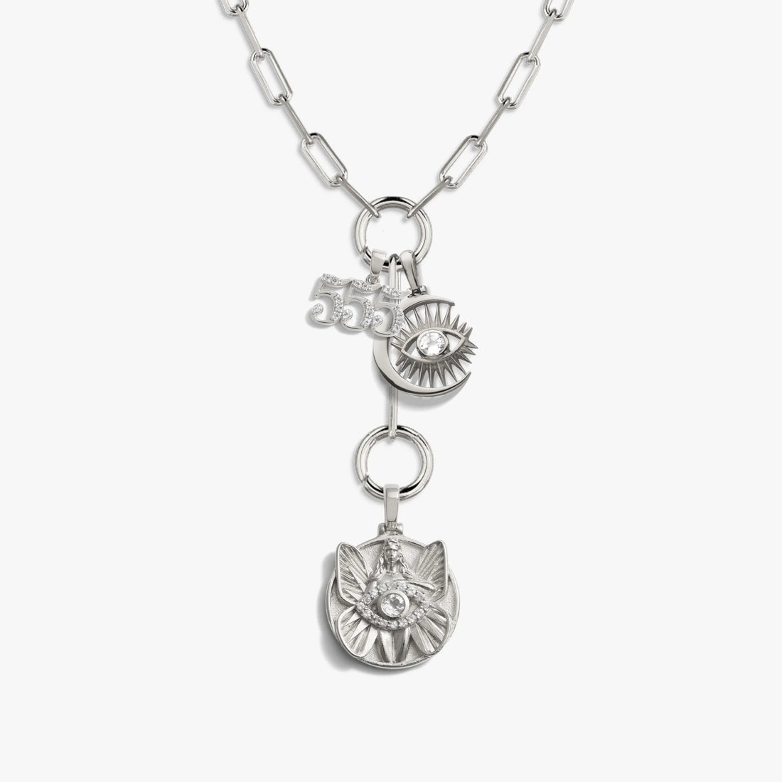 Awe Inspired Necklaces Sterling Silver Psyche's Journey Charm Lariat