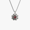 Awe Inspired Necklaces Sterling Silver / Red Garnet / 16"-18" Aura Necklace