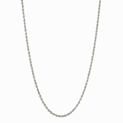 Awe Inspired Necklaces Sterling Silver Rope Chain Necklace