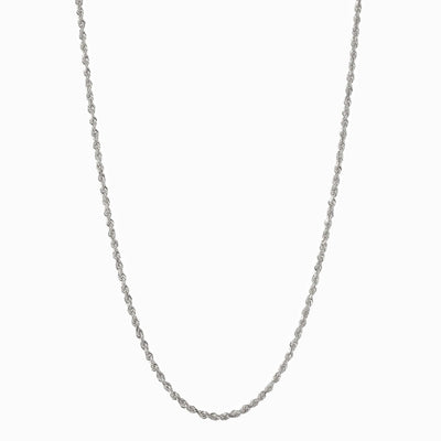 Awe Inspired Necklaces Sterling Silver Rope Chain Necklace