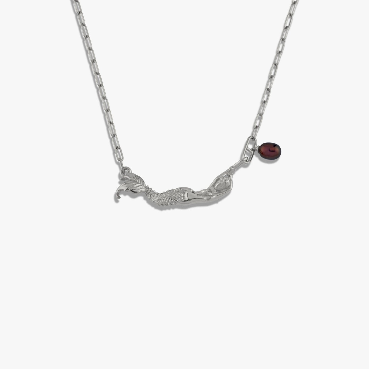 Awe Inspired Necklaces Sterling Silver Sea Siren Pearl Necklace