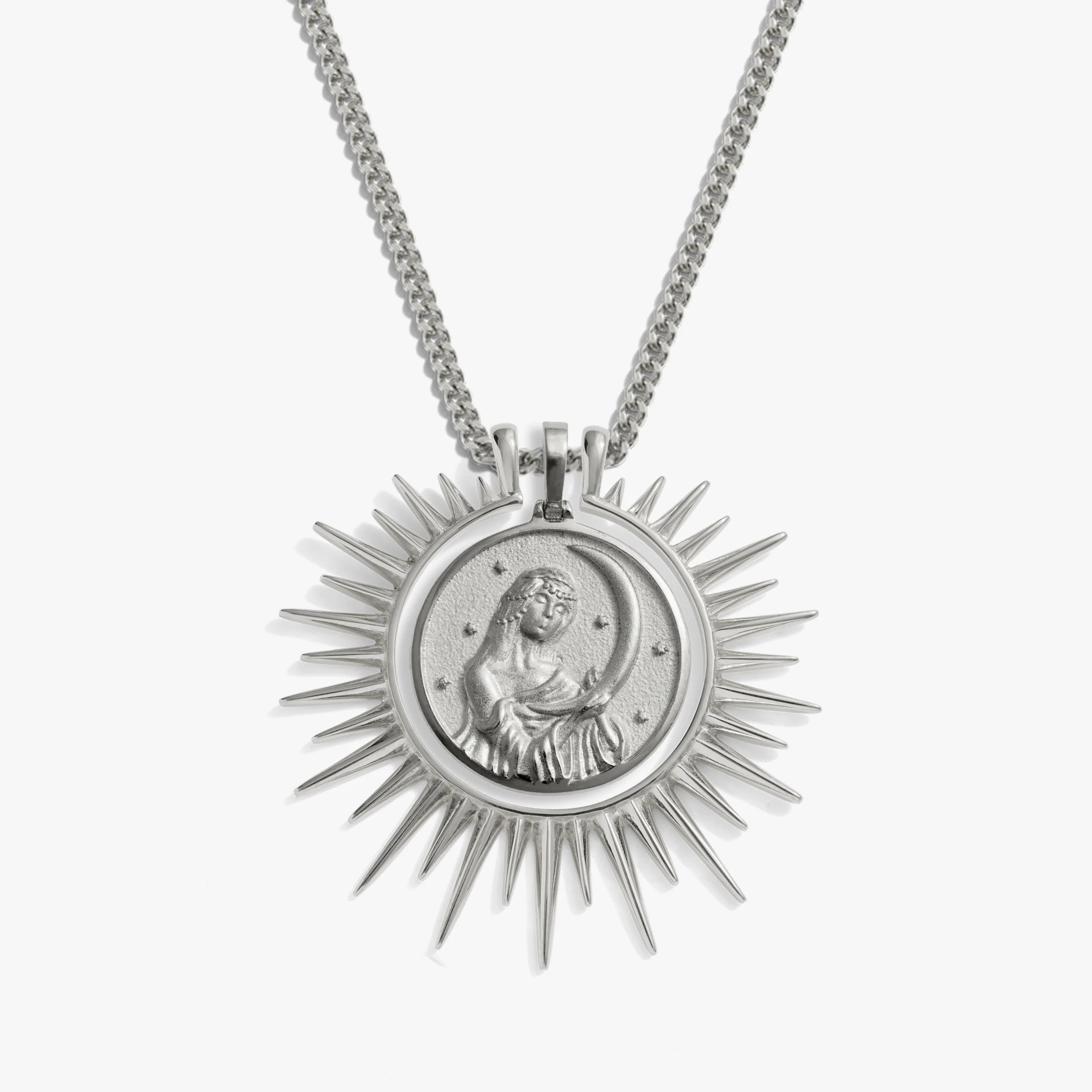 Awe Inspired Necklaces Sterling Silver Selene's Cosmic Rays Necklace Set