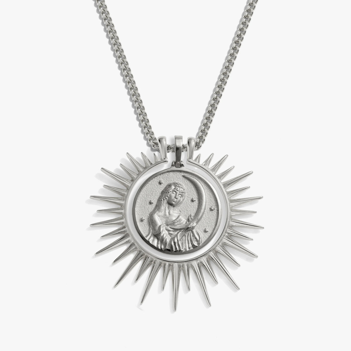 Awe Inspired Necklaces Sterling Silver Selene's Cosmic Rays Necklace Set