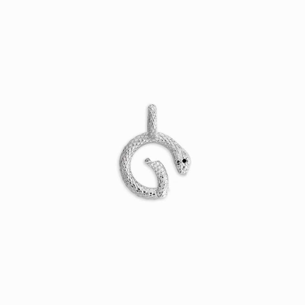 Awe Inspired Necklaces Sterling Silver Snake Charm Link