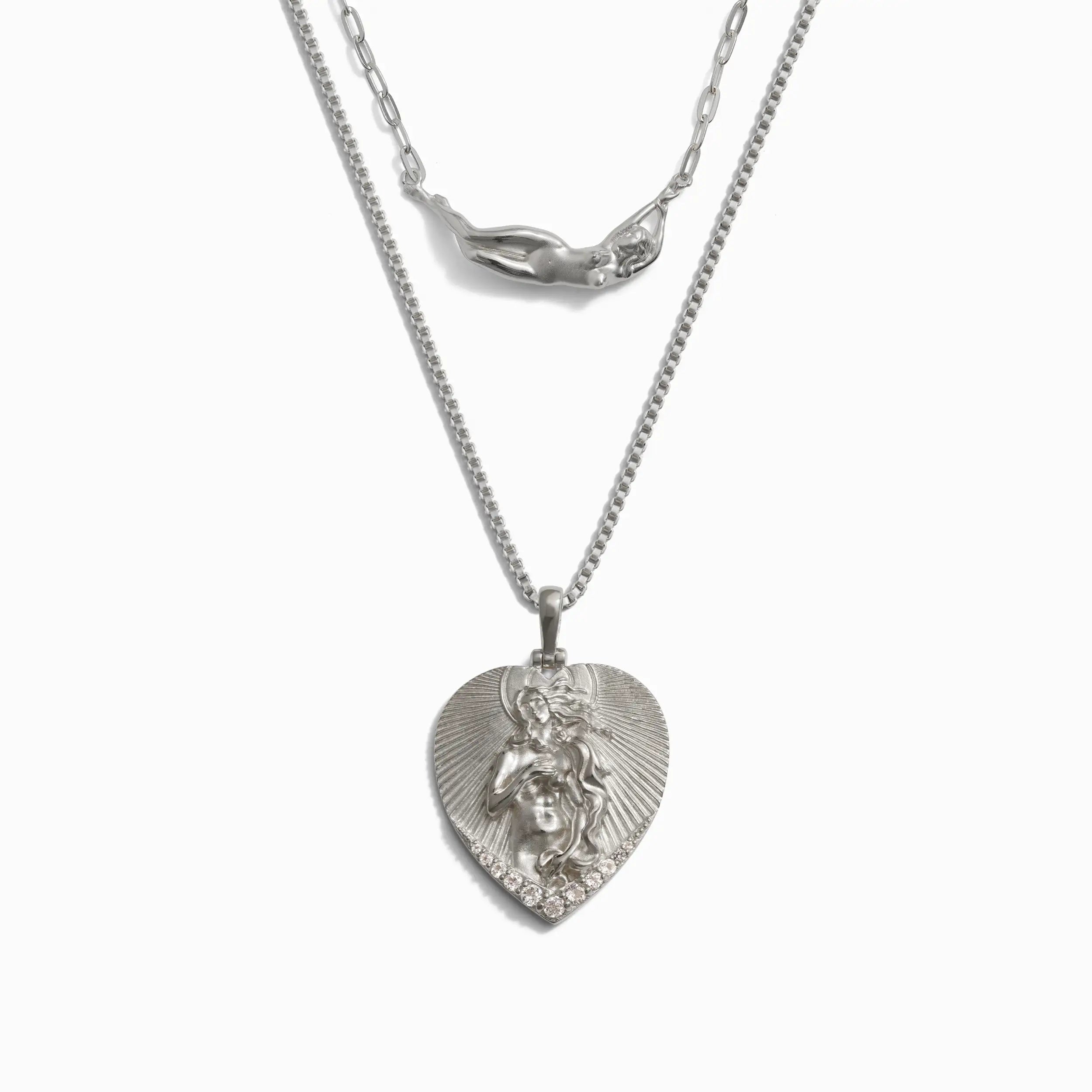 Awe Inspired Necklaces Sterling Silver Special Edition Aphrodite and Divine Feminine Necklace