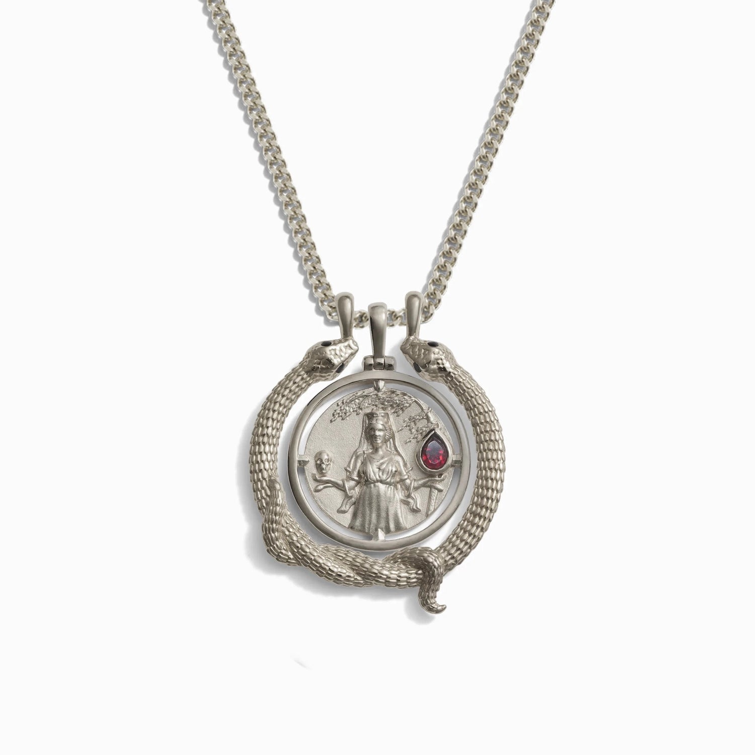 Awe Inspired Necklaces Sterling Silver Special Edition Persephone + Snake Halo Set