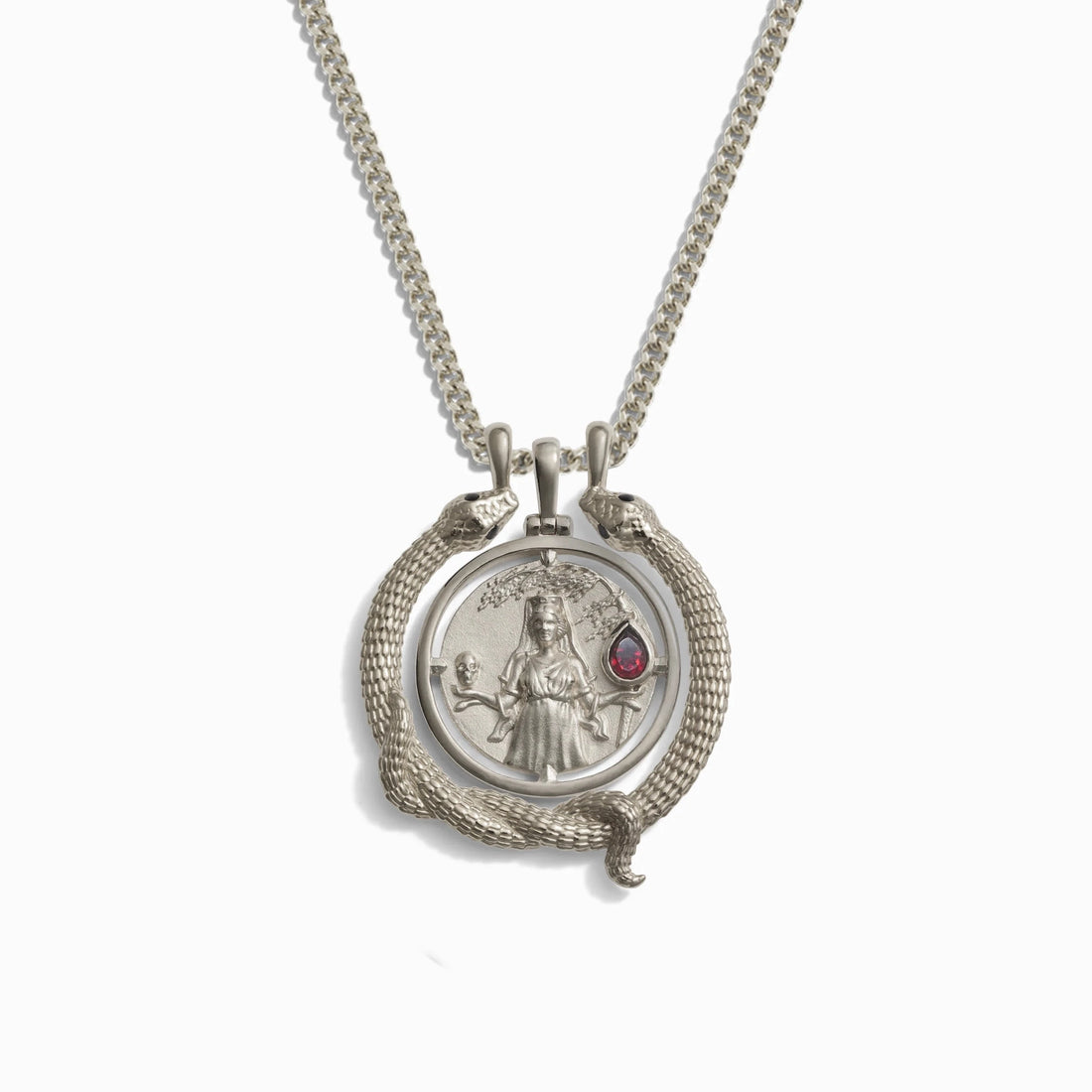 Awe Inspired Necklaces Sterling Silver Special Edition Persephone + Snake Halo Set