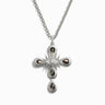 Awe Inspired Necklaces Sterling Silver Statement Third Eye Cross Necklace