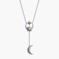 Awe Inspired Necklaces Sterling Silver Sun, Moon & Stars Lariat Necklace