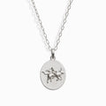 Awe Inspired Necklaces Sterling Silver / Taurus / 16" - 18" Zodiac Goddess Pendant + Mini Paperclip Chain