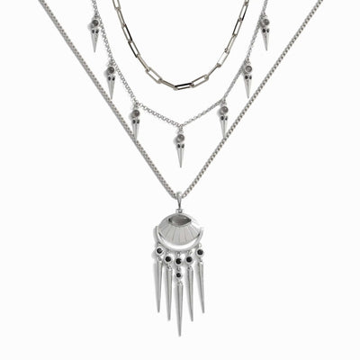 Awe Inspired Necklaces Sterling Silver The Fire Within Necklace Set